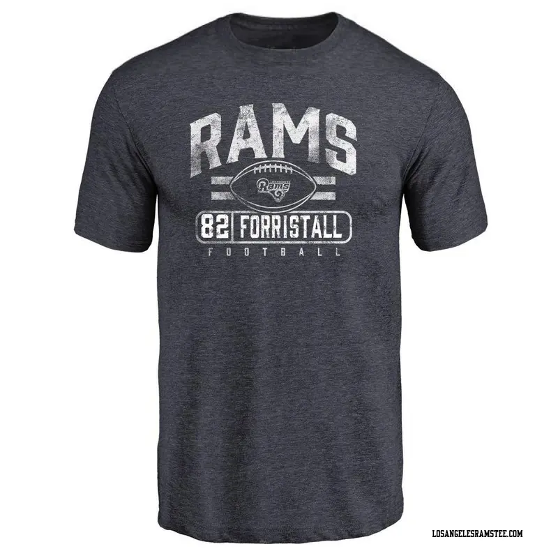 Youth Los Angeles Rams ＃82 Miller Forristall Navy Flanker T-Shirt